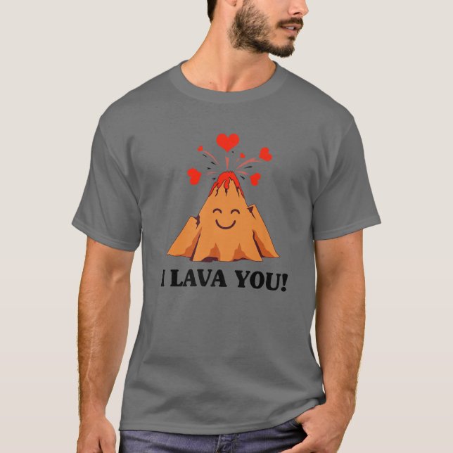 Funny I Lava Sie Geschenk für Kinder Coolen Vulkan T-Shirt (Vorderseite)