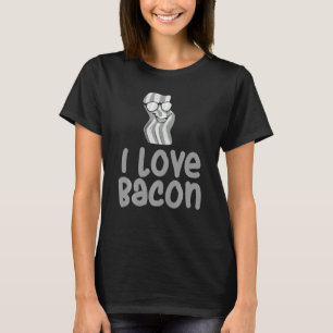 Funny I Liebe Bacon For Men Women Kinder Jugend Sc T-Shirt