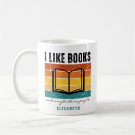 Funny I Liebe Books und vielleicht drei Leute Kaffeetasse