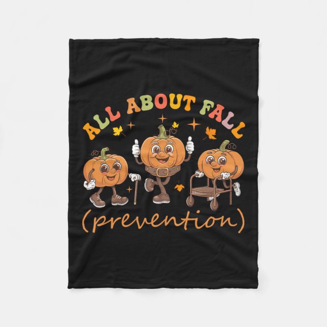 Funny I Liebe Fall Prevention Erntedank Pumpkins Fleecedecke (Vorderseite)