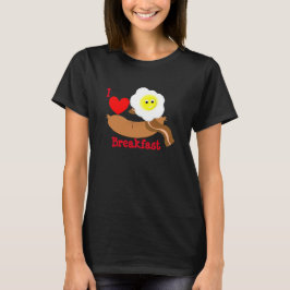 Funny I Liebe Frühstücksbuffet Wurst Eierstock T-Shirt