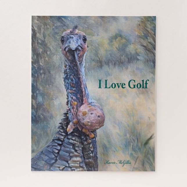 Funny I Liebe Golf Wild Türkei (Vertikal)