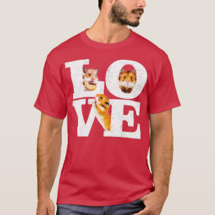 Funny I Liebe Hamsters Gabe Niedlichen Hamster Pat T-Shirt