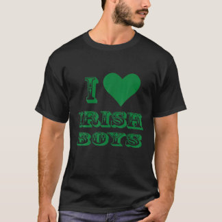 Funny I Liebe Irish Boys St Patrick's Day Heart Sh T-Shirt