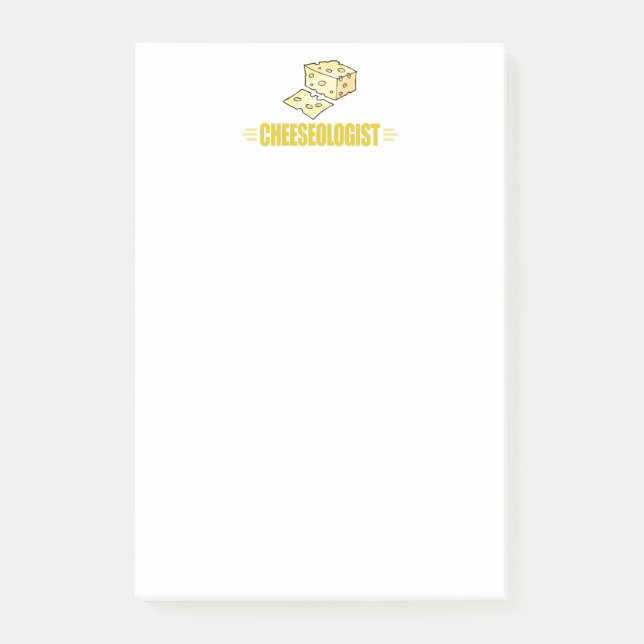 Funny I Liebe Käse Post-it Klebezettel (Vorderseite)