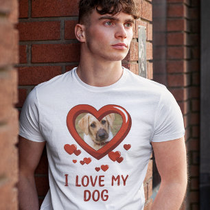 Funny I Liebe Mein Hund T - Shirt