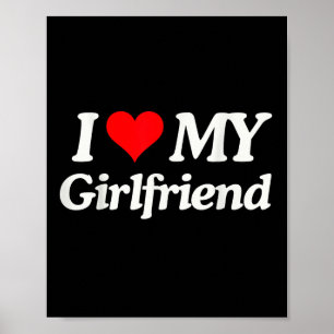 Funny I Liebe meine heiße Freundin ich höre meine Poster