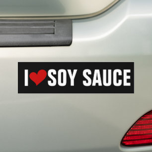 Funny I LIEBE SOY SAUCE Autoaufkleber