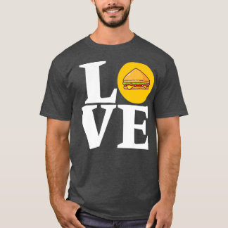 Funny I Liebe Sub Sandwiches U-Boot Sandwich T-Shirt
