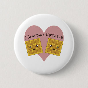 Funny I Liebe You A Waffle Lot Niedliche Kawaii Wa Button