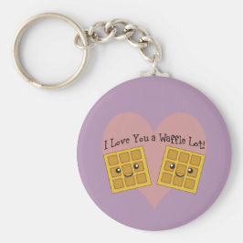Funny I Liebe You A Waffle Lot Niedliche Kawaii Wa Schlüsselanhänger