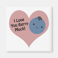 Funny I Liebe You Berry Much Niedlich Kawaii Blueb