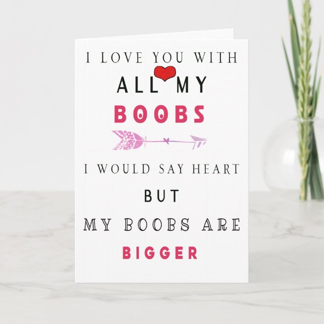 Funny I Liebe You Card für Ihm Ehemann Karte (Vorderseite)