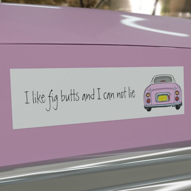 Funny I like Pink Figaro Car Autoaufkleber (Do you like Pink Figaro cars and can not lie? This is the car bumper sticker just for you)