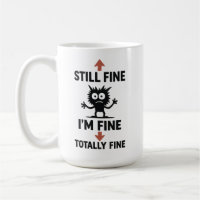 Funny "I m Fine" Arrows Cartoon T - Shirt