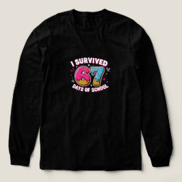 Funny I Survived 67 Days of School , for students Tri-Blend Shirt