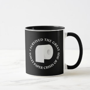 Funny I überlebte 2020 Schwarzer Kaffee Tasse