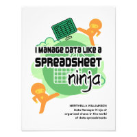 Funny I Verwalten Sie Data SPREADSHEET NINJA