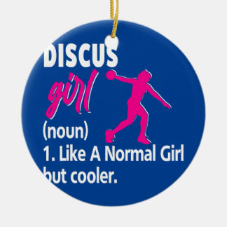 Funny I wirbeln Dinge Discus Girl Turmtrainer Keramik Ornament