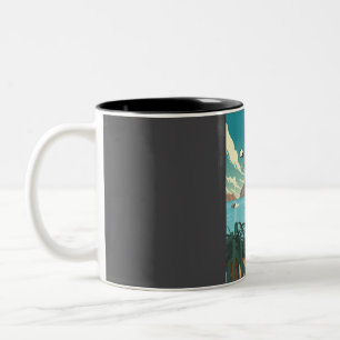 Funny Ibiza Spanien 5 Sterne Reiseplan Zweifarbige Tasse