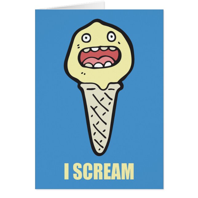 Funny Ice Cream Cone - Ich schreie nach Eis (Vorne)
