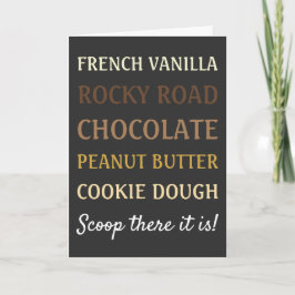 Funny Ice Cream Song Scoop dort ist es Karte