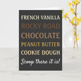 Funny Ice Cream Song Scoop dort ist es Karte