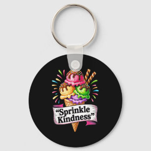 Funny Ice Creme Cone Zitat Sprinkle Kindheit Niedl Schlüsselanhänger