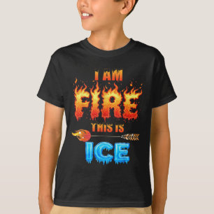 Funny Ice Dies ist Feuerkostüm Halloween Familie M T-Shirt