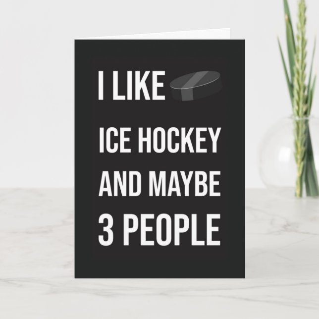 Funny Ice Hockey Cards Team Goalie Coach Player Karte (Vorderseite)