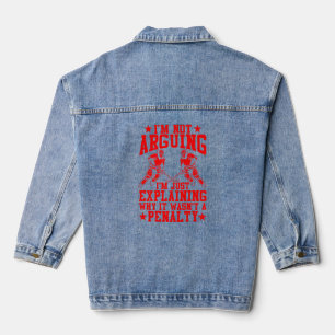 Funny Ice Hockey für Männer Frauen Cool Game Hocke Jeansjacke