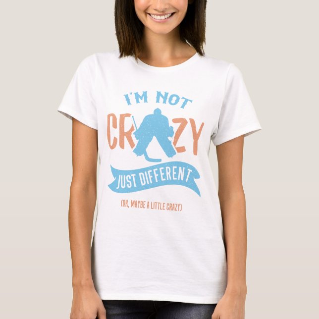 Funny Ice Hockey Goalie Tee Shirt (Vorderseite)
