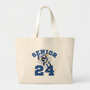 Funny Ice Hockey Senior 2024 Jumbo Stoffbeutel