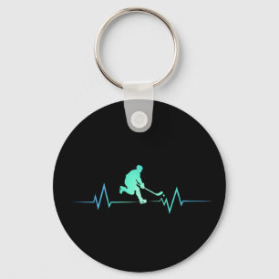 Funny Ice Hockey Spieler Heartbeat Hockey-Geschenk Schlüsselanhänger