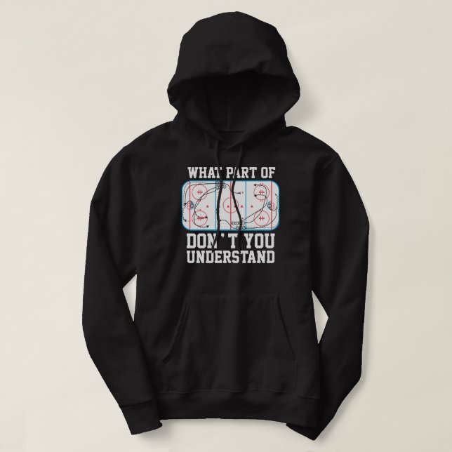 Funny Ice Hockey Tactics Classic T Shirt (Design vorne)