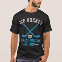 Funny Ice Hockeyt, weil Ehebruch harter T - Shirt 