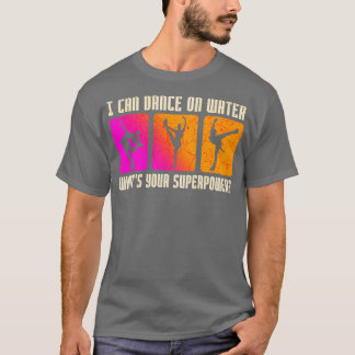 Funny Ice Skaten Abbildung Skaten T-Shirt
