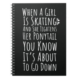 Funny Ice Skating Gifts For Her Teen Girl Women Notizblock