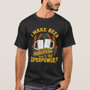 Funny ich Biere verschwinden Handwerk Biertrinker  T-Shirt