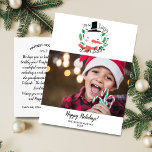 Funny, ich bin auf Weihnachten Weihnachts-Foto der Postkarte<br><div class="desc">Mit dieser lustigen Postkarte mit Ihrem horizontalen Foto, die mit einer handgezeichneten Typografie "I'm on Santa's Good List" versehen ist, können Sie Ihren Feiertagsjubeln ausbreiten. Die Rückseite bietet Platz für eine typisierte Urlaubsnote oder löschen und verließ Platz für eine Handschrift. Fügen Sie auch Ihre Rücksendeadresse hinzu. Spaß und festliche aber...</div>