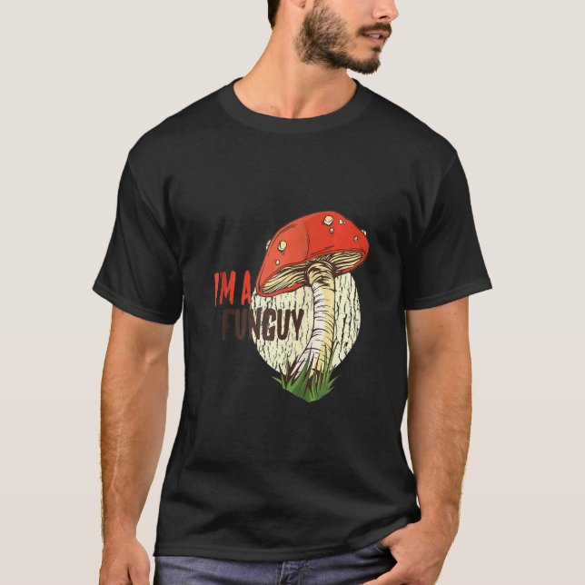 Funny ich bin ein Fungi Fun Typ Pilz Pun Zip T-Shirt (Vorderseite)
