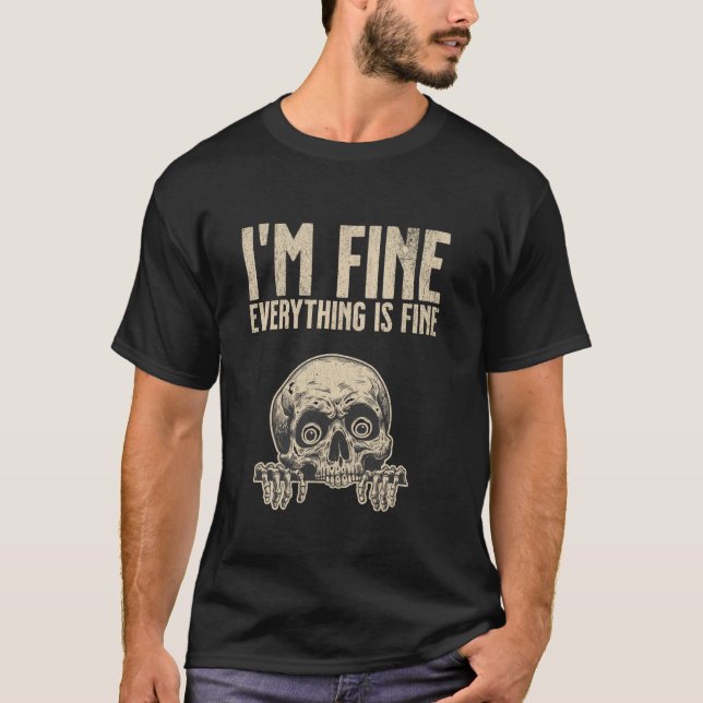 Funny ich bin ein schöner Peak Skull Ich bin fein  T-Shirt (Vorderseite)