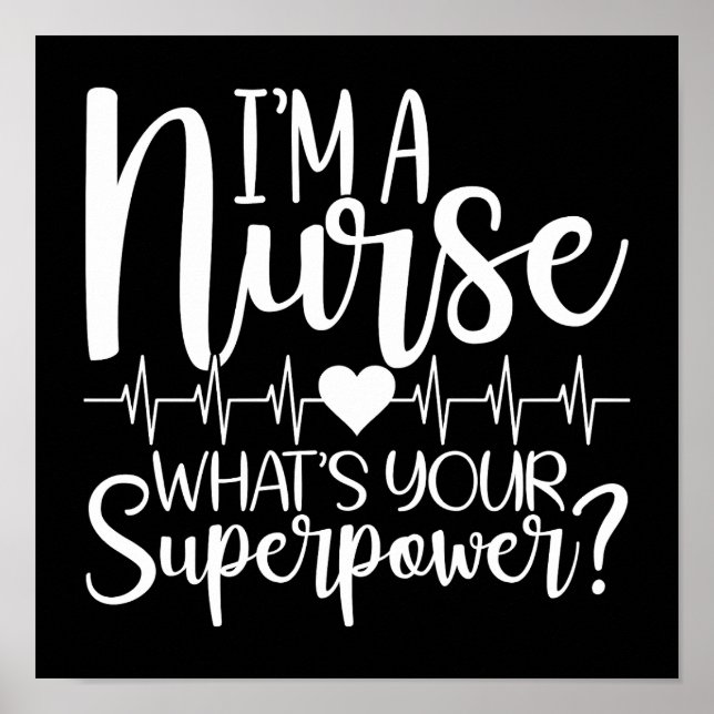 Funny, ich bin eine Krankenschwester, was ist dein Poster (Vorne)