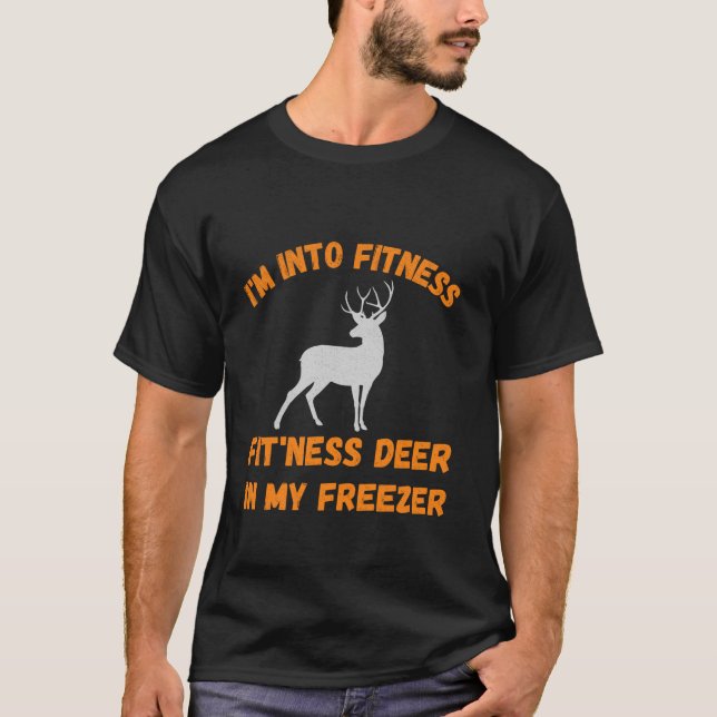 Funny ich bin in Fitness, die Ness Hirsch in meine T-Shirt (Vorderseite)