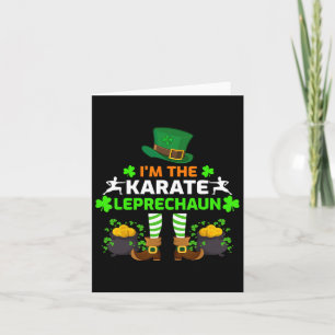 Funny Ich bin Karate Leprechaun Karate St. Patrick Karte