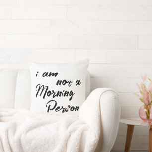 Funny Ich bin kein Morgenmensch Kissen