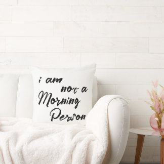 Funny Ich bin kein Morgenmensch Kissen