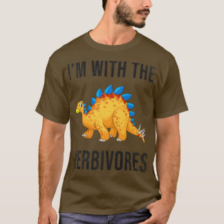 Funny ich bin mit dem Herbivores Design mit Niedli T-Shirt