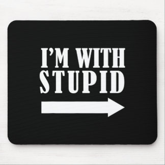 Funny ich bin mit einem stupiden Red Funny Weihnac Mousepad