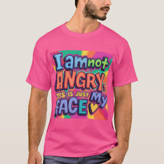 Funny "Ich bin nicht wütend, es ist nur mein Gesic T-Shirt